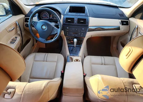 2008 BMW X3 3.0Si z USA, uszkodzony, nr VIN WBXPC93458WJ16296